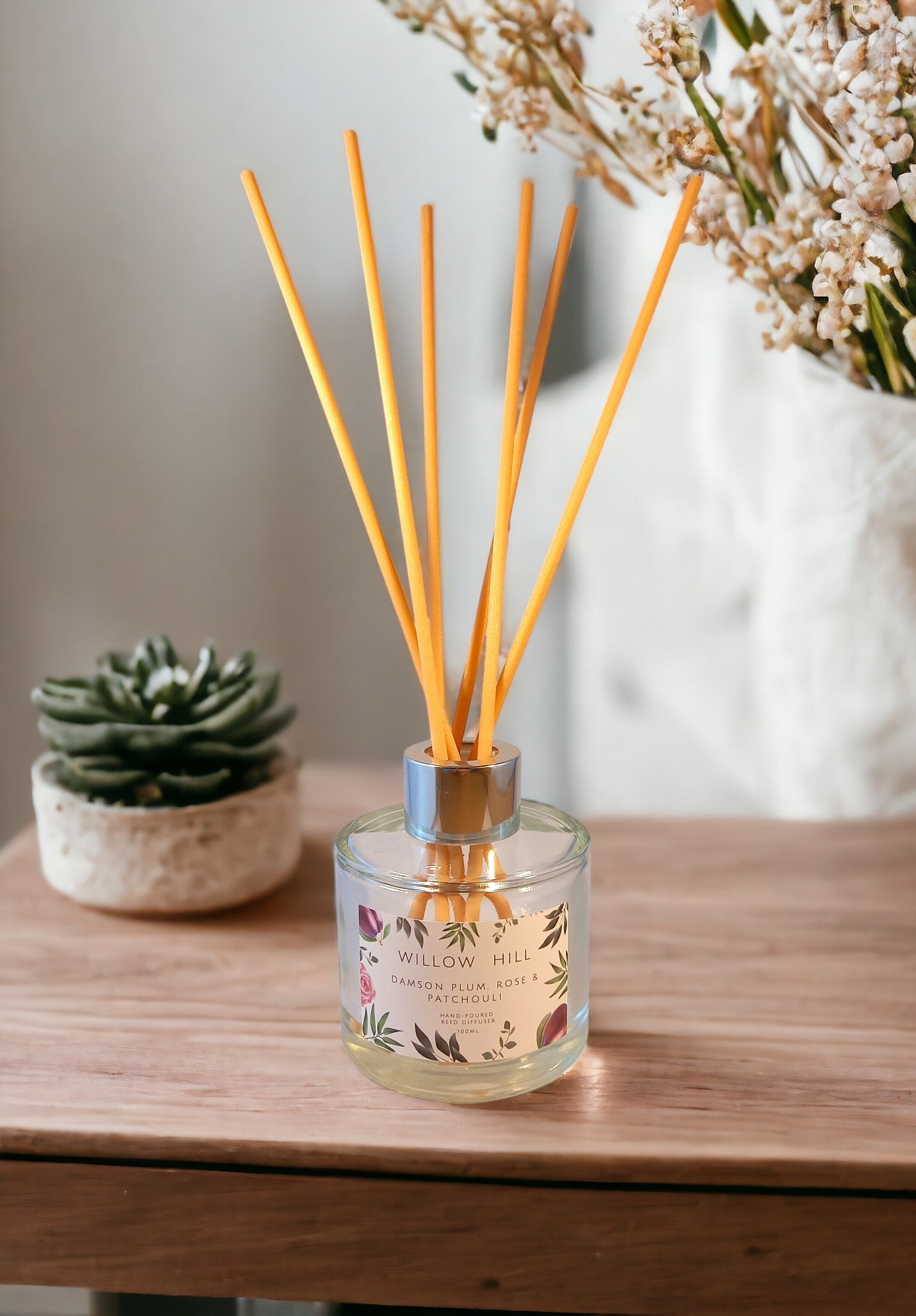 Damson Plum, Rose & Patchouli Reed Diffuser