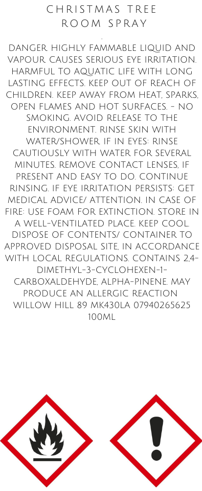 Christmas Tree Room Spray