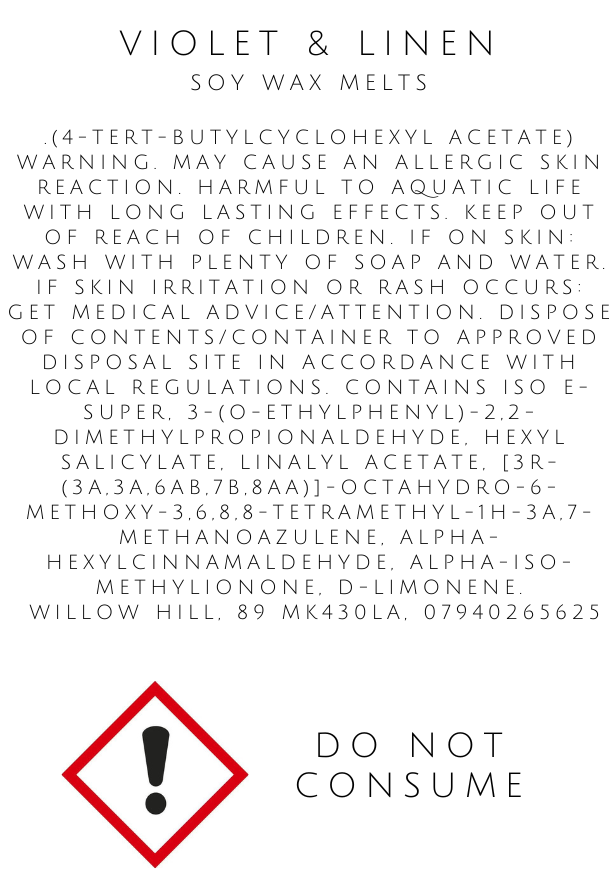 Violet and Linen Wax Melts