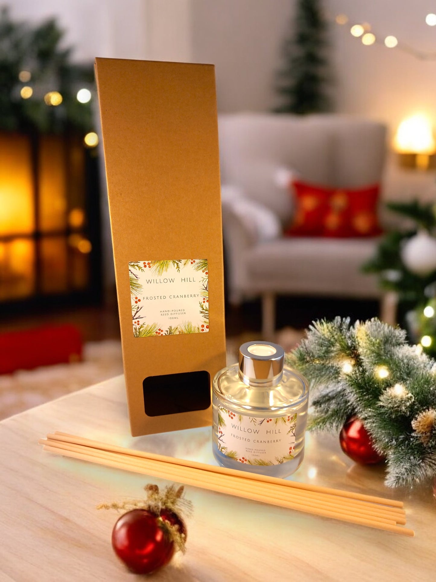 Frosted Cranberry Reed Diffuser