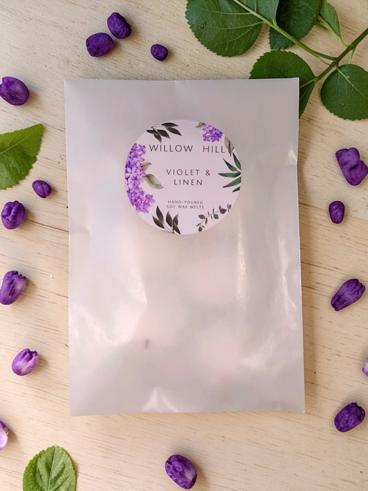 Violet and Linen Wax Melts