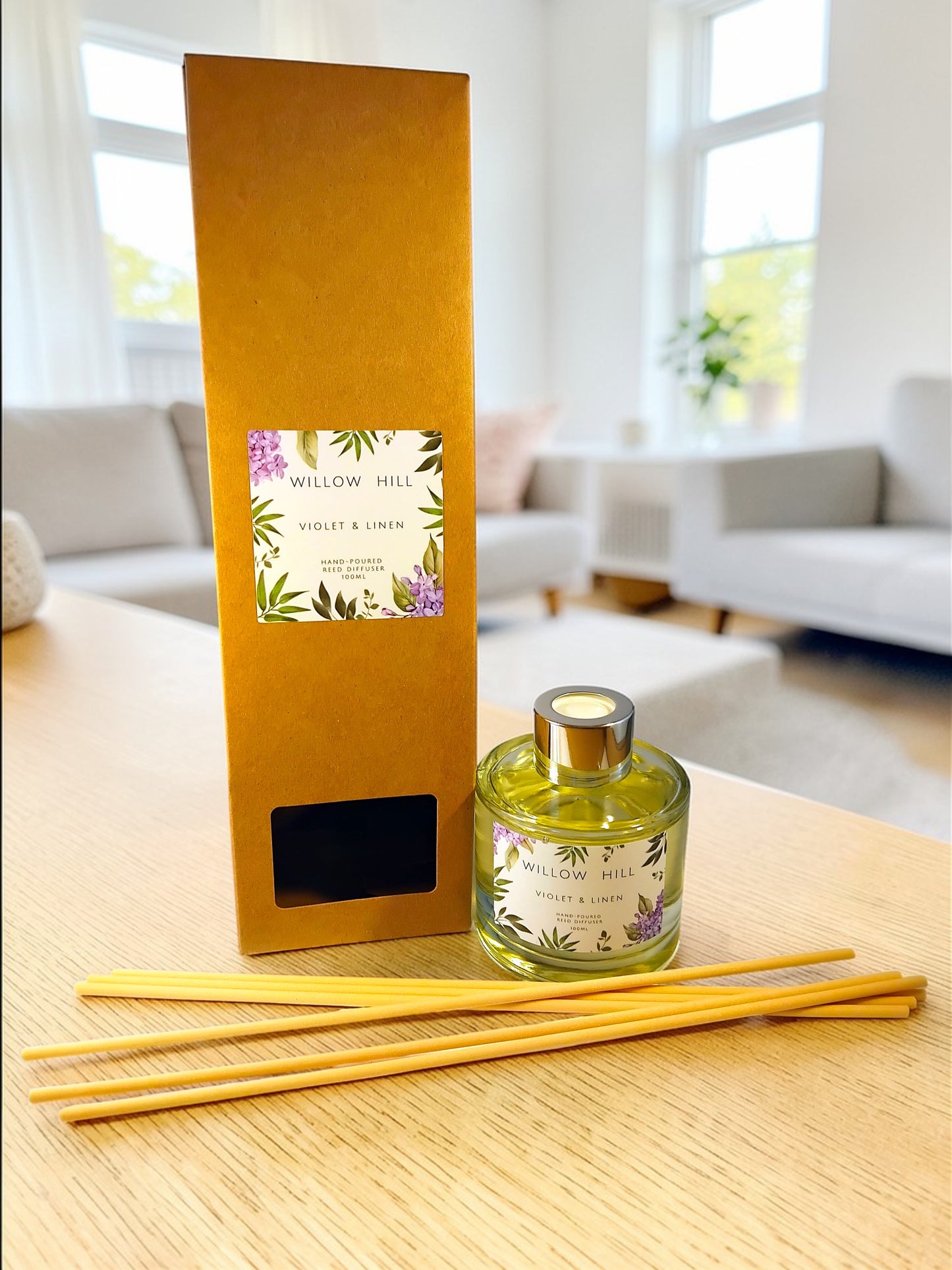 Violet and Linen Reed Diffuser