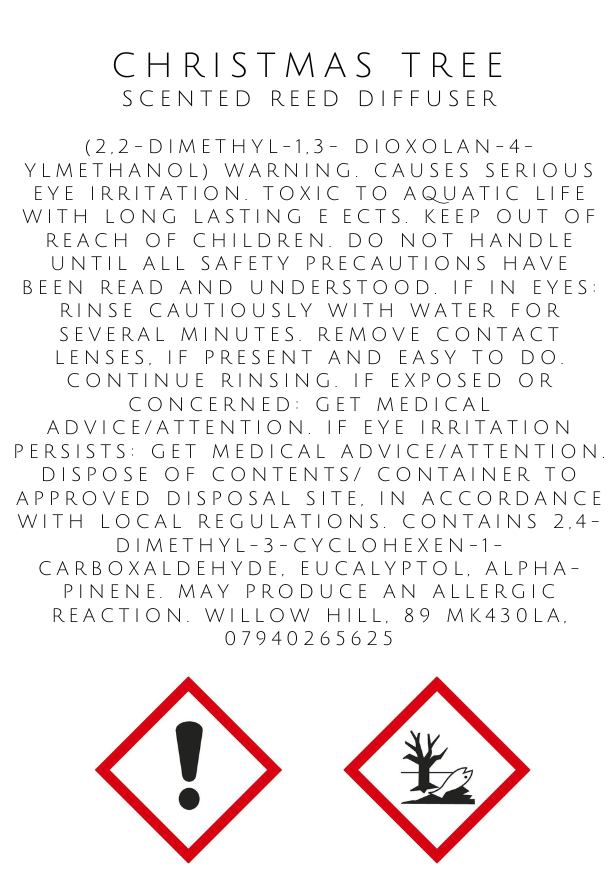 Christmas Tree Reed Diffuser