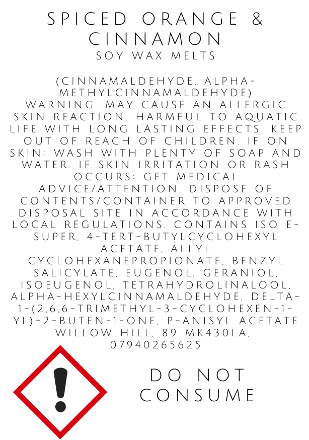 Spiced Orange & Cinnamon Wax Melts